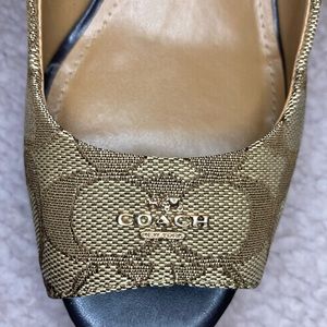 Coach low wedges worn once.